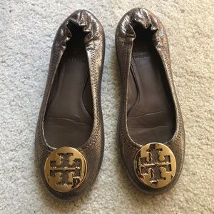 Tory Burch Brown / gold / Bronze shoes